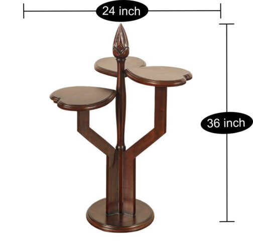 Lotus Planter in Teak Wood - Image 2