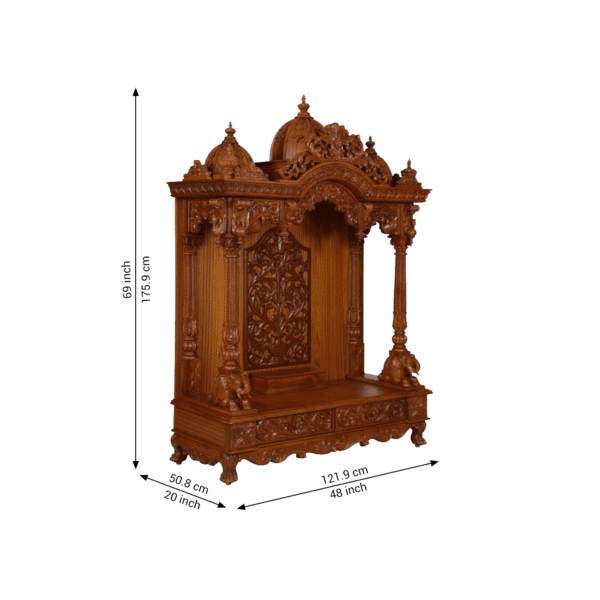 Pooja Mandir For Home 001 - Image 4