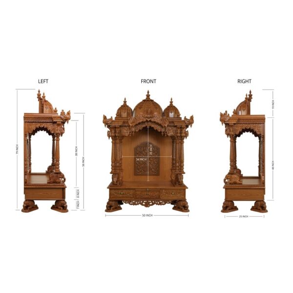 Pooja Mandir For Home 005 - Image 5